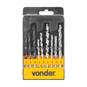 JOGO DE BROCAS COMBINADO VONDER 9PCS