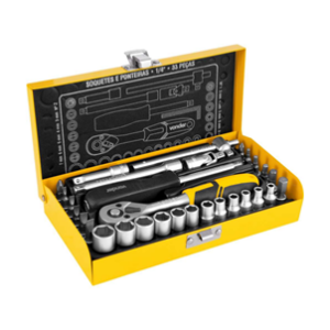 JOGO DE SOQUETES E PONTEIRAS 25PCS VONDER