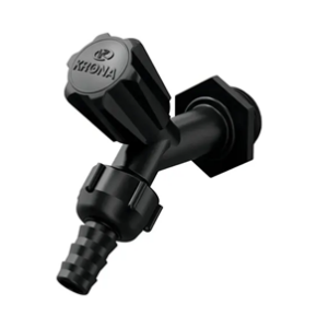 TORNEIRA PVC JARDIM PRETA KRONA