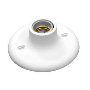 PLAFON C/ SOQUETE PORCELANA E27 BRANCO