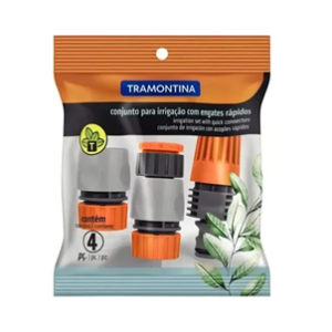 CONJUNTO PARA IRRIGACAO 4PÇ TRAMONTINA