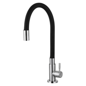 6092 TORNEIRA LEAO MESA COZINHA ACO INOX 304 COLOR BLACK