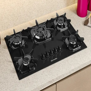"FOGÃO COOKTOP  5 BOCAS GÁS MCG5BB MUELLER "