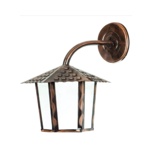 ARANDELA COLONIAL SEXTAVADA 1XE-27 COBREADO BLUMEN