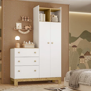 ROUP QMOVE C/ COMODA FLORA MDP - BRANCO