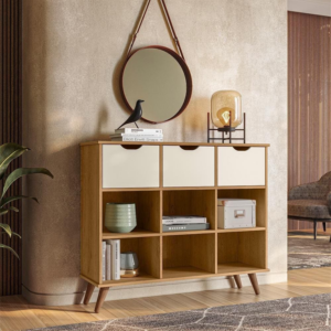 NICHO ORGANIZADOR FREIJO C/ 3 GAVETAS QMOVI