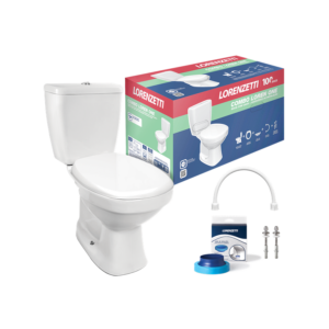 LOUCA LORENZETTI COMBO BACIA+CX ACOPLADA ONE DUO BRANCO COMPLETO