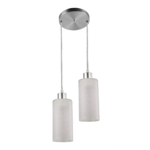 PENDENDE VIDRO 2XE27 JASMIM BLUMENAU