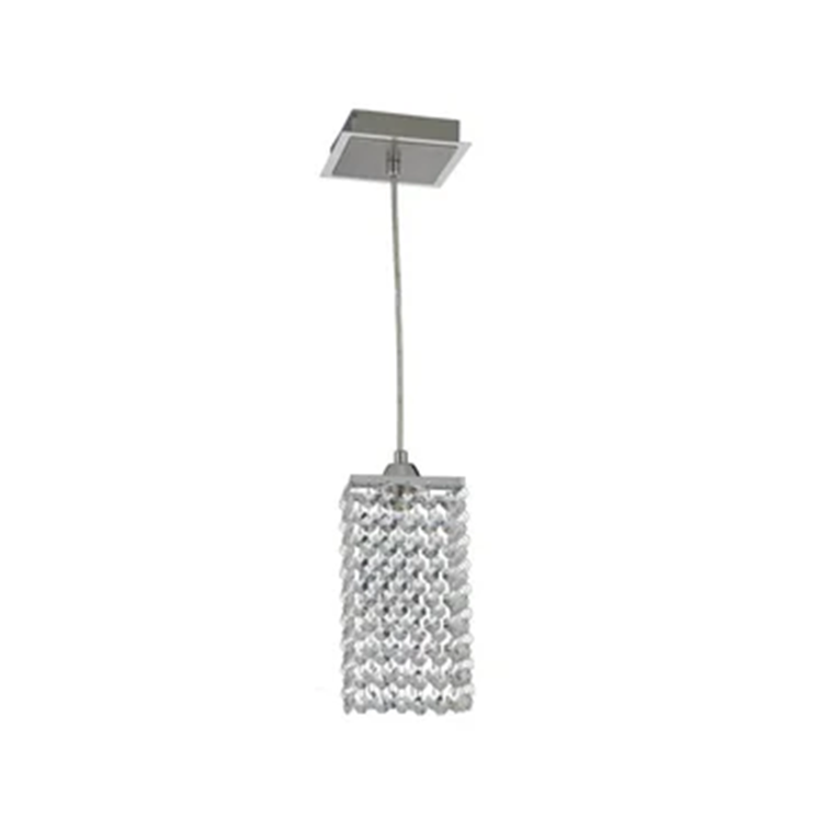 PENDENTE TECIDO PRATA 20CM COM CRISTAL BLUMENAU