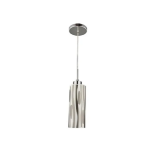 PENDENTE VIDRO 25CM 1/2 CROMADO 1XE-27 BLUMENAU