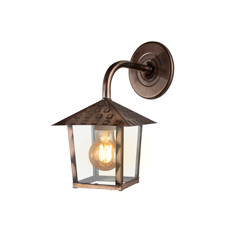 ARANDELA COLONIAL NINA QUADR VD PONT 1XE-27 COBRE LISO BLUMEN