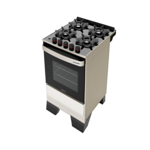 FOGAO 4 BOCAS MUELLER PIACERE VETRO INOX G6