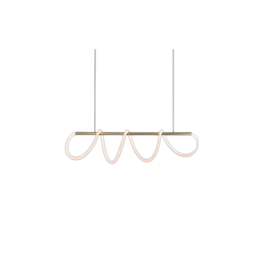 PENDENTE LED ZURIQUE 3000K 40W OURO FOSCO TASCHIBRA